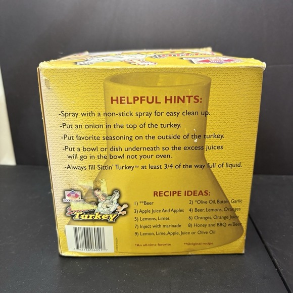 Cooks Choice  Sittin' Chicken  Ceramic  Steamer Original Box Beer Can Turkey - Picture 4 of 12
